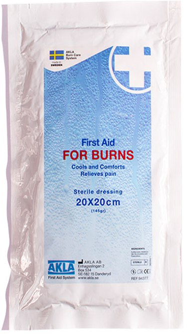 Перша допомога ПРИ ОПІКАХ Стерильна пов'язка 20х20 см (cm) (145 г (g))